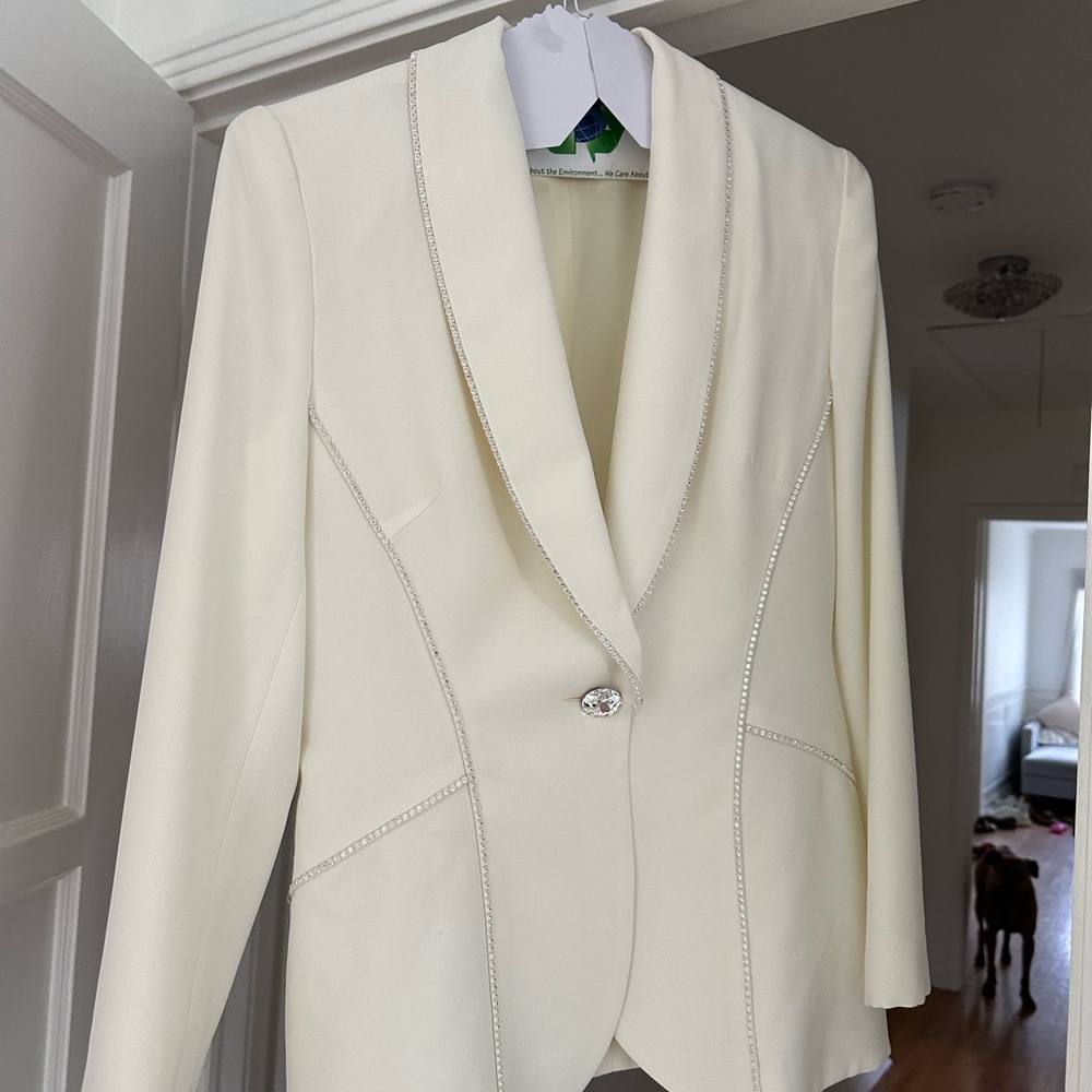 Vintage ivory/cream blazer, one of a kind